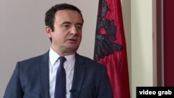Former Kosovo Prime Minister Albin Kurti leads the main opposition Vetevendosje party.
