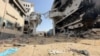 Ostaci bolnice Al Šifa u gradu Gaza, 6. april 2024. Studija Lanseta navodi da su se mogućnosti palestinskog ministarstva zdravlja za vođenje elektronske evidencije pogoršale tokom izraelske vojne kampanje.
