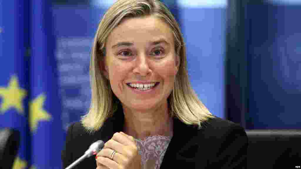 Federica Mogherini, Italy, vice president in charge of EU foreign policy: She has been accused of being too close to Moscow and questions have been raised about her foreign policy experience, seeing as she only became foreign minister in Italy in February. Nevertheless, Mogherini overcame the deep suspicions of several eastern member states and was selected by EU heads of state to succeed Ashton as the EU foreign policy chief.