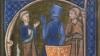 A monk, a knight and a workman, symbols of three medieval estates
