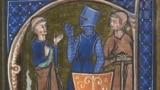 A monk, a knight and a workman, symbols of three medieval estates