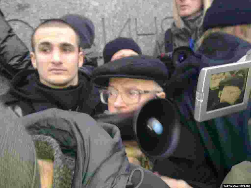 Russia-- Moscow, near the State Duma, Russian Protests, day of rally "For Fair Elections", 10Dec2011