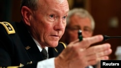 U.S. Chairman of the Joint Chiefs General Martin Dempsey on Capitol Hill in June 