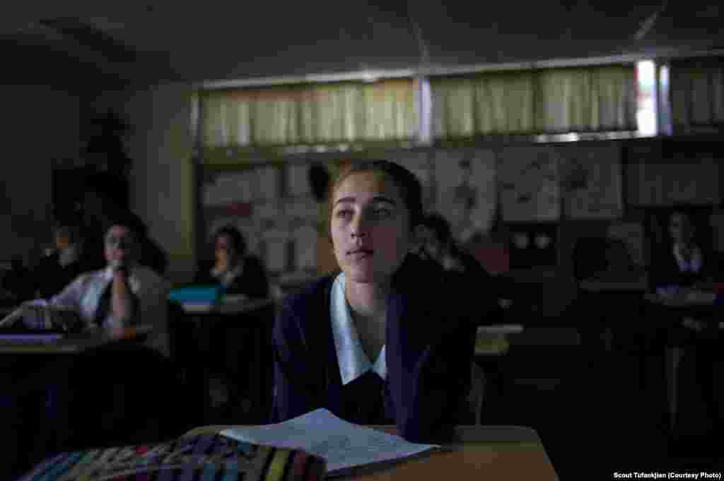 A student at Galstaun College, a bilingual Armenian and English school in a suburb of Sydney, Australia. &quot;Growing up, I was rejected as Australian due to my ethnic looks,&quot; one Australian-Armenian told Tufankjian. &quot;But when I went to Armenia, they rejected me...because in their eyes I seemed to be a fake Armenian, I guess.&quot;&nbsp;