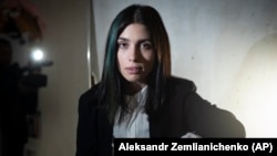 Leading Pussy Riot punk band member Nadezhda Tolokonnikova, pictured in 2018