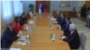 Sastanak predsednika Srbije Aleksandra Vučića i ministra turizma i životne sredine Albanije Bljendija Kljosija, Beograd 1 juli 2021.