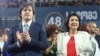 ფოტო არქივიდან: ირაკლი კობახიძე და სალომე ზურაბიშვილი