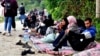 Migranti u kampu, nedaleko od Sarajeva, septembar 2020