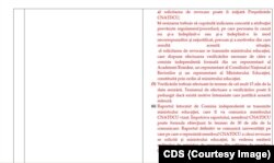 propunerile de modificare a regulamentului CNADTCU