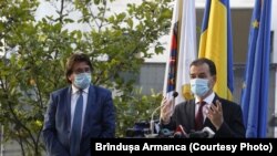Premierul Ludovic Orban și primarul Timișoarei, Nicolae Robu