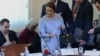 Гинка Върбакова по време на изслушването в парламента