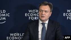 Premierul Dorin Recean, la Forumul Economic de la Davos, Elveția, 22 ianuarie 2025.
