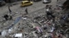 Urmările unui atac israelian asupra unei case din Gaza, 24 aprilie 2025. 