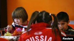 Russian orphans in Rostov-na-Donu