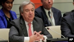 Напередодні речник ООН Стефан Дюжаррік повідомив, що Антоніу Ґутерріш (на фото) прибув до Польщі на своєму шляху до України