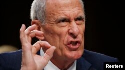 Dan Coats, direktor Nacionalne obavještajne agencije koji je zajedno sa šefom NSA ispitivan tokom svjedočenja u Senatu 7. juna 2017.