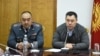 Садыр Жапаров представляет Улана Ниязбекова в качестве нового министра внутренних дел, 11 октября 2020 г.
