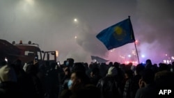 Протест в Алматы в ночь на 5 января 2024 года