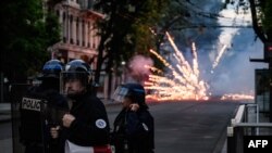 Policija na ulicama Liona, Francuska. 30.jun 2023. Foto: Jeff Pachoud/AFP