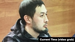 Гражданский активист Альнур Ильяшев в cуде. Алматы, 24 декабря 2018 года.