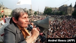 Doina Cornea in Bucharest in 1990