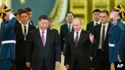 Очільник Росії Володимир Путін і лідер Китаю Сі Цзіньпін