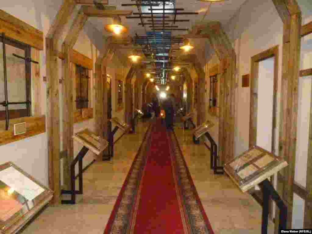 The camp's Exhibition Hall houses the personal files of prisoners.