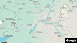 Жанибекский район на западе Казахстана. Google-карта
