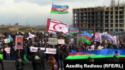 Several thousand attended the rally, which was held 10 kilometers from the city center.
