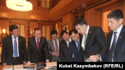 Кыргызские депутаты на приеме у М.Саакашвили, 7 февраля 2012г.