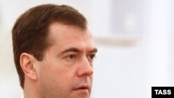Russia's Dmitry Medvedev said he looked forward to "more creative and cooperative" way forward than with the previous administration.