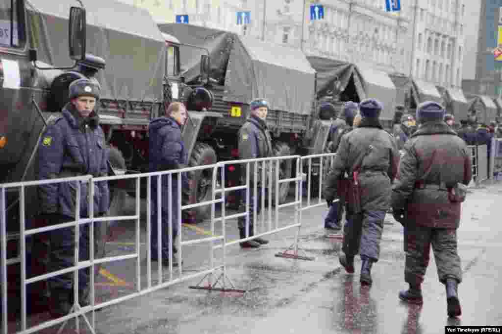 Russia-- Moscow, Russian Protests,near the State Duma, day of rally "For Fair Elections", 10Dec2011