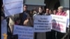 Pro-Russian-language protesters in Kazan in 2011 protest the compulsory teaching of the Tatar language. (video still)