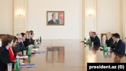 Prezident İlham Əliyev Avropa İttifaqının ali nümayəndəsi Kaya Kallası qəbul edib.