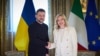 Peședintele Ucrainei, Volodimir Zelenski, la o întâlnire cu premierul italian Giorgia Meloni în marja reuniunii organizate de Londra privind războiul din Ucraina - 2 martie 2025