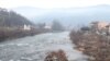Serbia-- The river Lim,pollution, Prijepolje, 10 January, 2019.