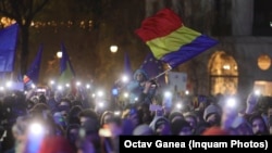 Romania - Pro-democracy rally in Bucharest