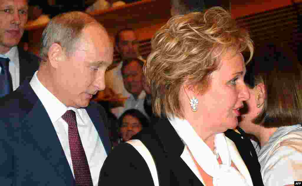 Russian President Vladimir Putin and Lyudmila attended the "Esmeralda" ballet at the State Kremlin Palace in Moscow on the evening of June 6, 2013 shortly before announcing that their marriage had ended.