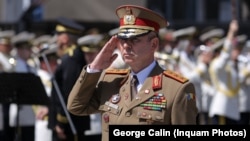 Generalul Catalin Zisu, la o ceremonie militară, iulie 2019. 