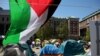 Protestni kampe propalestinskih studenata na Univerzitetu Kolumbija, 25. april 2024.