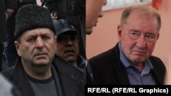 Crimean Tatar leaders Akhtem Chiygoz (left) and Ilmi Umerov were released on October 25.