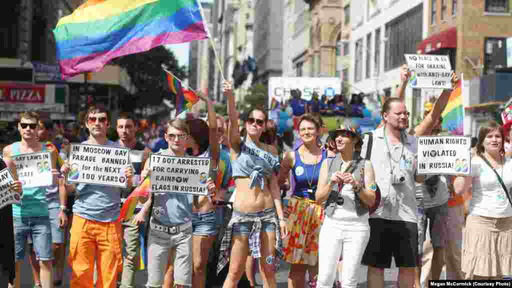 Someone in the crowd then called out, "And they're queer!"