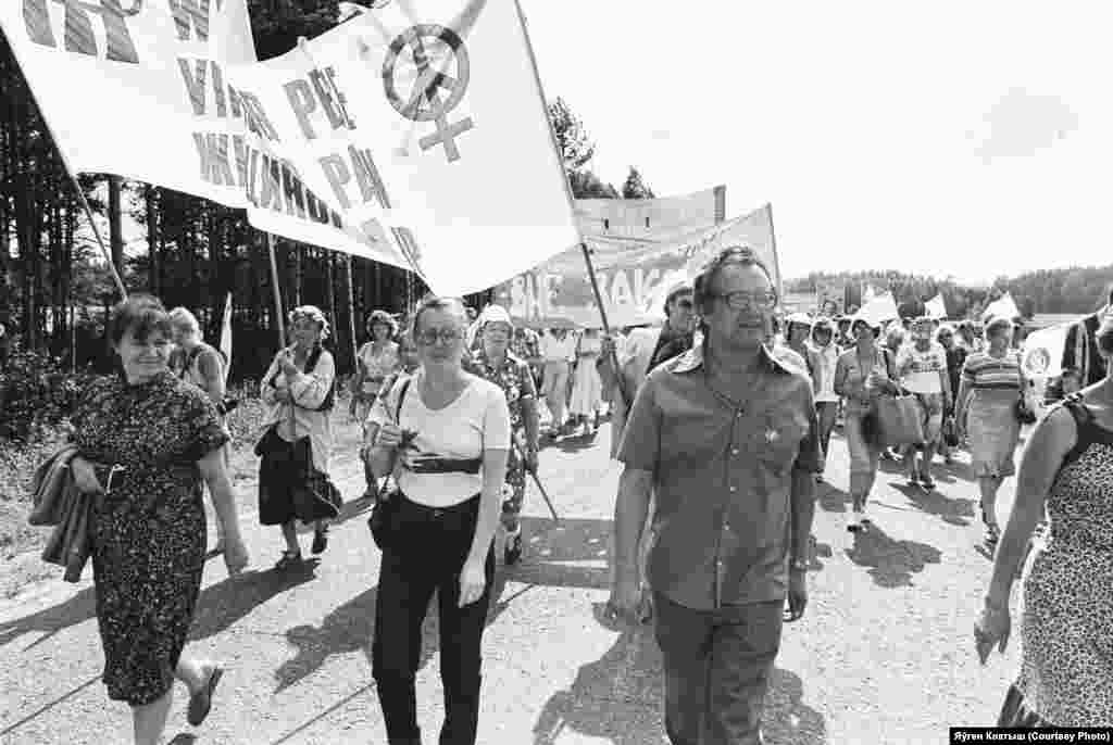 На чале «Маршу міру-1982»