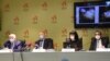 (S lijeva na desno) Zoran Lazović, pomoćnik direktora Odjeljenja za borbu protiv organizovanog kriminala i korupcije, glavni specijalni tužilac Milivoje Katnić, specijalni tužilac Saša Čađenović , Podgorica 28. januar 2021. godine