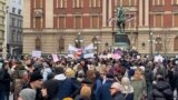Pensioners' protest in Belgrade