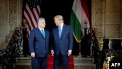 8 марта, встреча Виктора Орбана и Дональда Трампа. Фото опубликовала пресс-служба венгерского премьера 