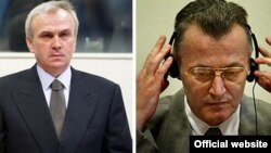 Jovica Stanišic i Franko Simatović na suđenju u Hagu. Arhivska fotografija