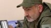 Armenian Prime Minister Nikol Pashinian attends a meeting with army commanders in Nagorno-Karabakh on October 6.